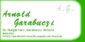 arnold garabuczi business card